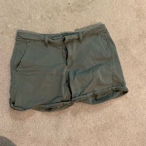 American Eagle Olive Green Jean Shorts